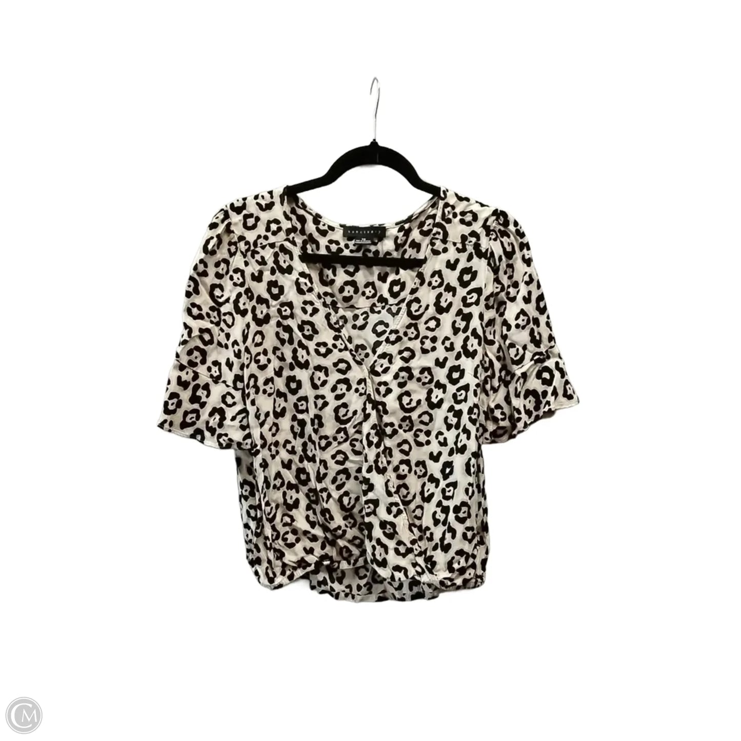 Top Short Sleeve By Sanctuary In Leopard Print, Size: Xs