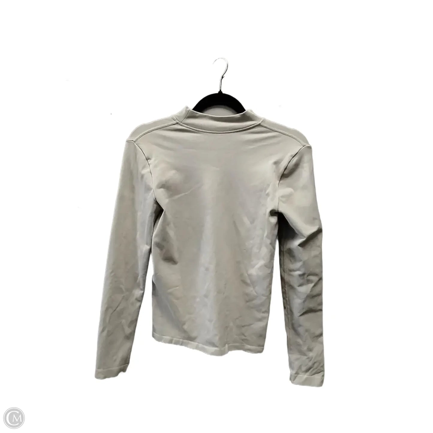 Athletic Top Long Sleeve Crewneck By Clothes Mentor In Beige, Size: M