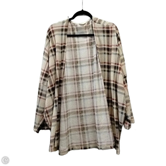 Kimono By Clothes Mentor In Checkered Pattern, Size: 3x