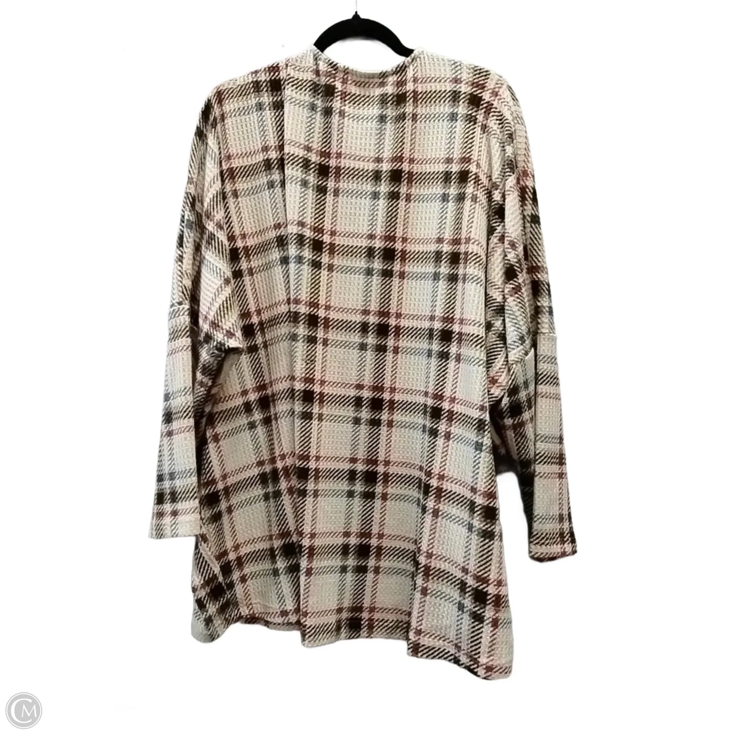 Kimono By Clothes Mentor In Checkered Pattern, Size: 3x