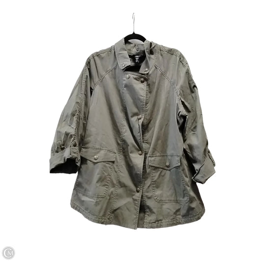 Jacket Shirt By Intro In Green, Size: 1x