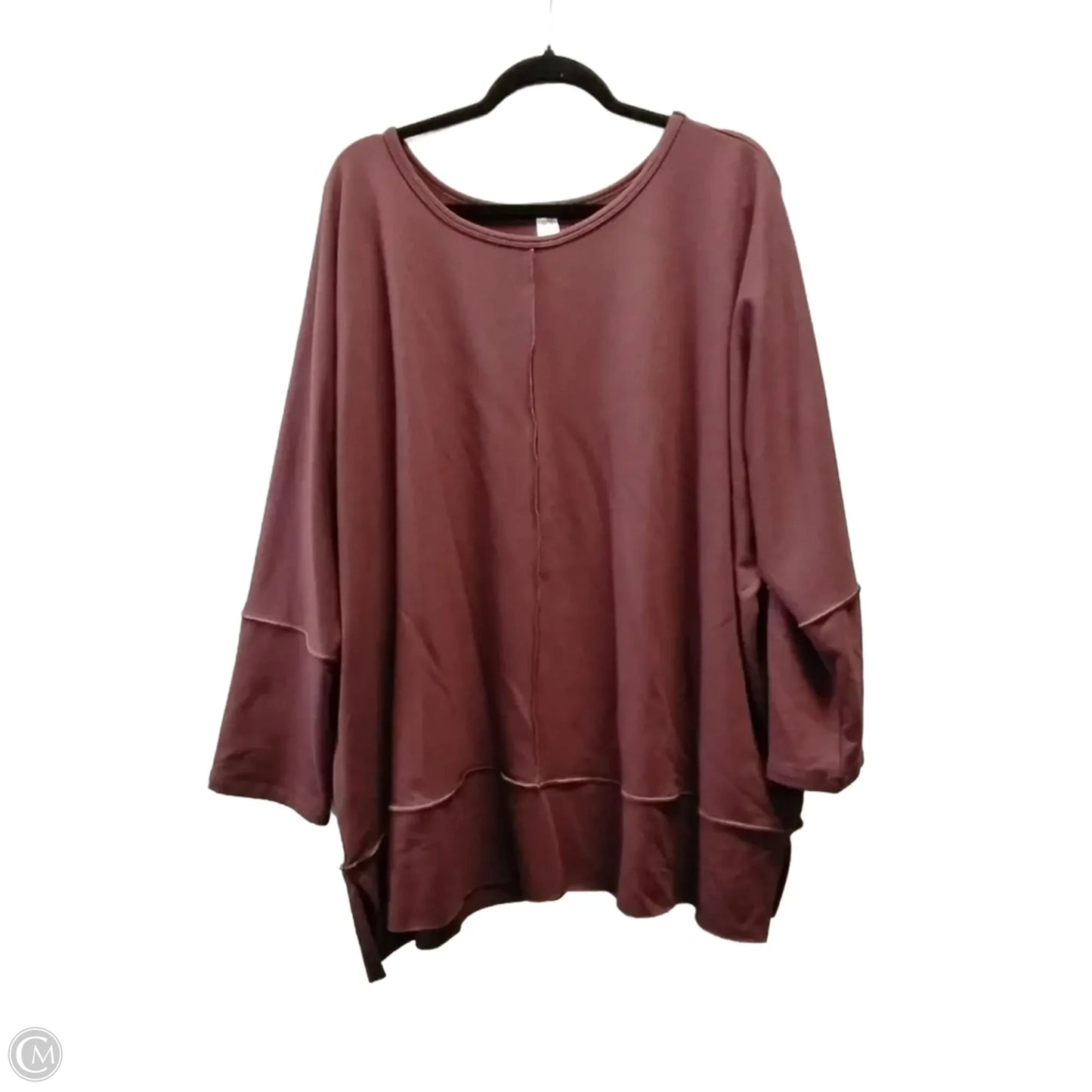 Sweatshirt Crewneck By Spanx In Purple, Size: 3x