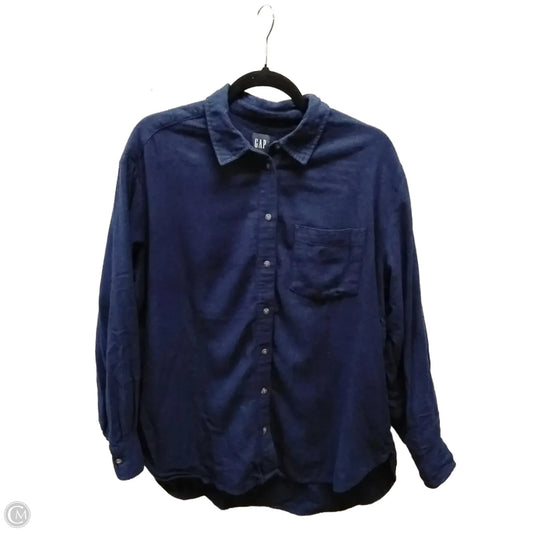 Top Long Sleeve By Gap In Blue, Size: M