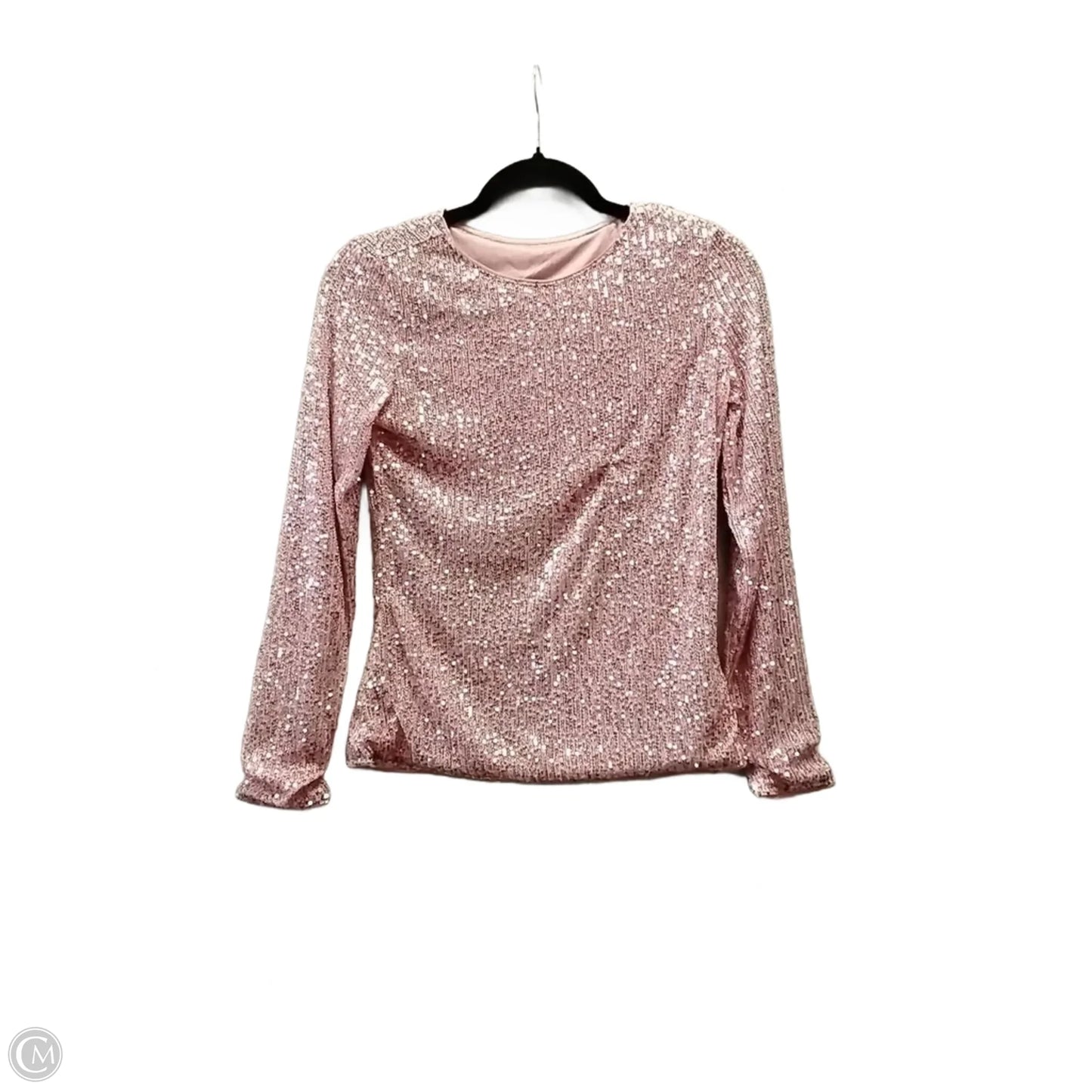 Blouse Long Sleeve By Clothes Mentor In Pink, Size: S