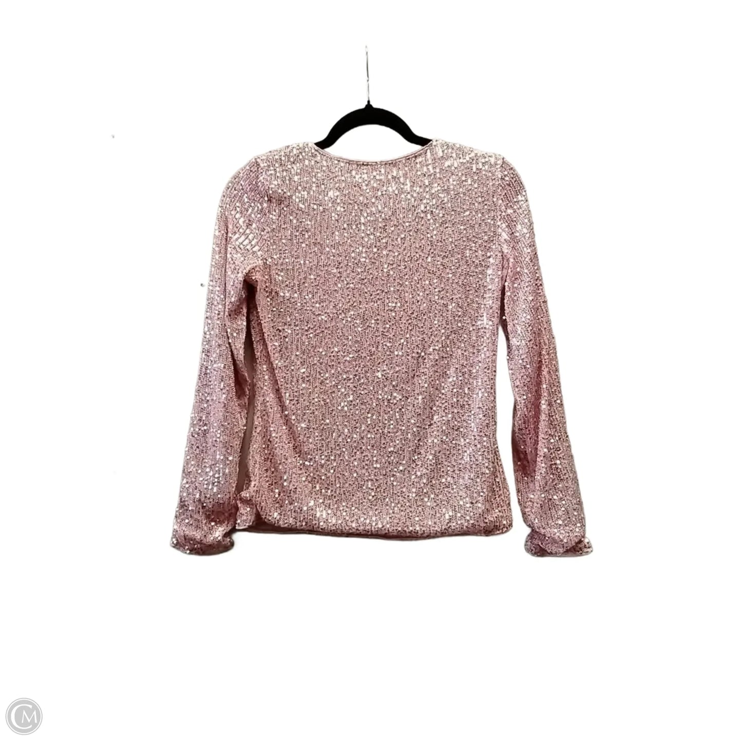 Blouse Long Sleeve By Clothes Mentor In Pink, Size: S
