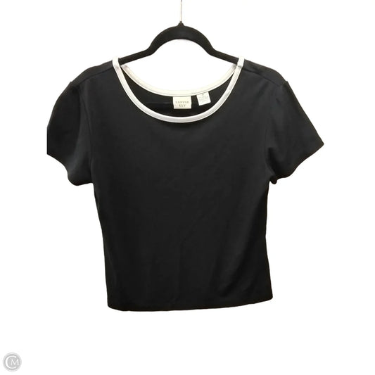 Blouse Short Sleeve By Copper Key In Black & White, Size: M