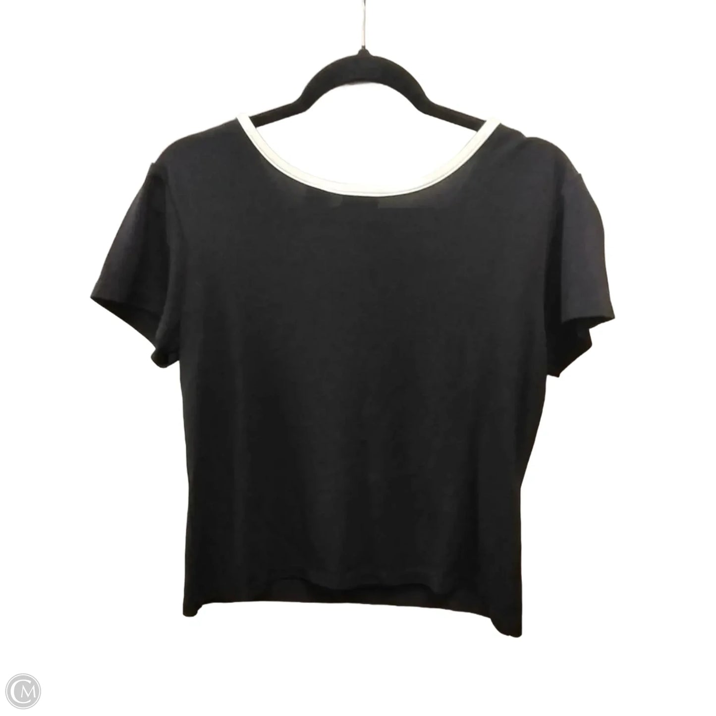 Blouse Short Sleeve By Copper Key In Black & White, Size: M