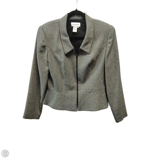Blazer By Clothes Mentor In Checkered Pattern, Size: 12