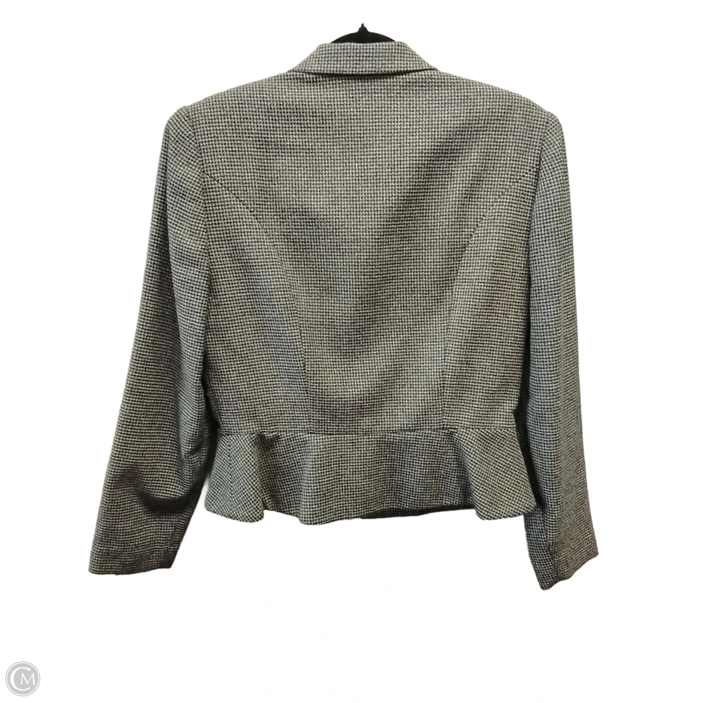 Blazer By Clothes Mentor In Checkered Pattern, Size: 12