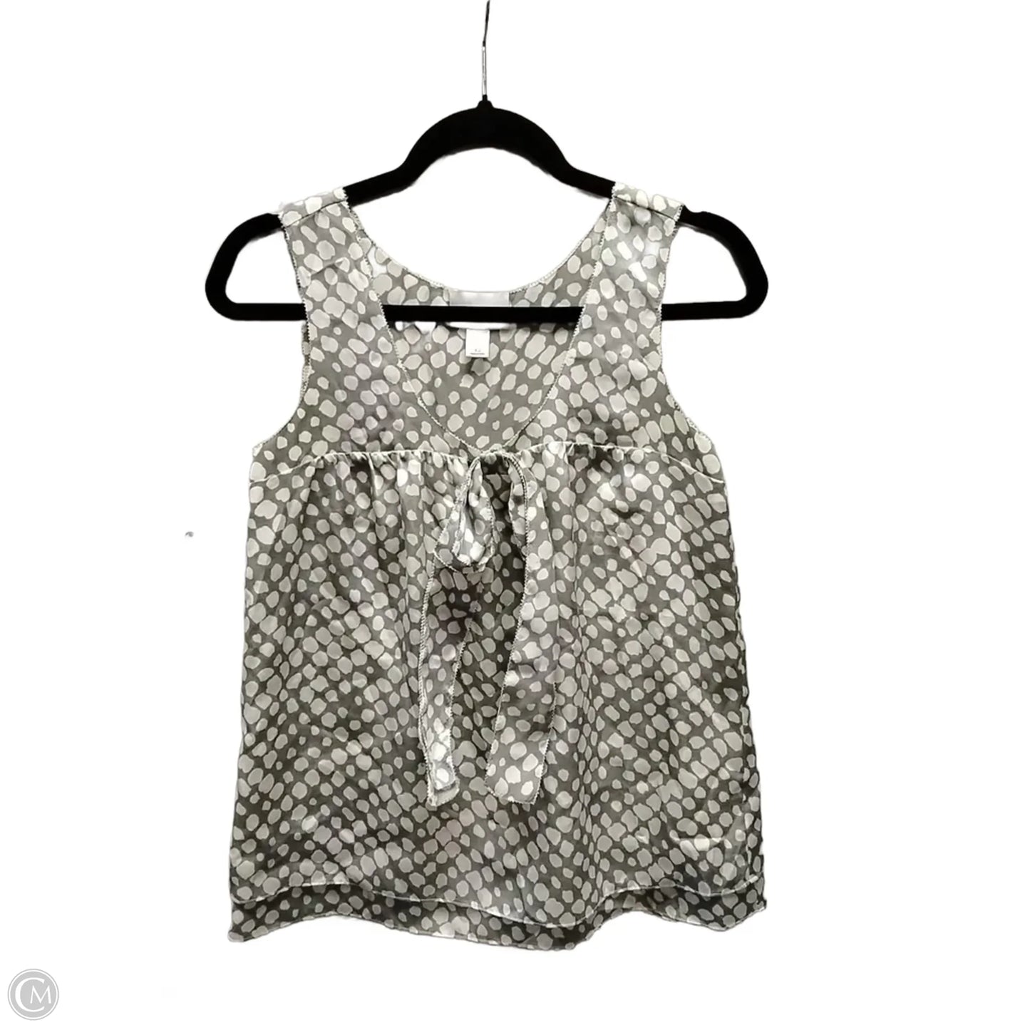 Blouse Sleeveless By Loft In Polkadot Pattern, Size: Xs