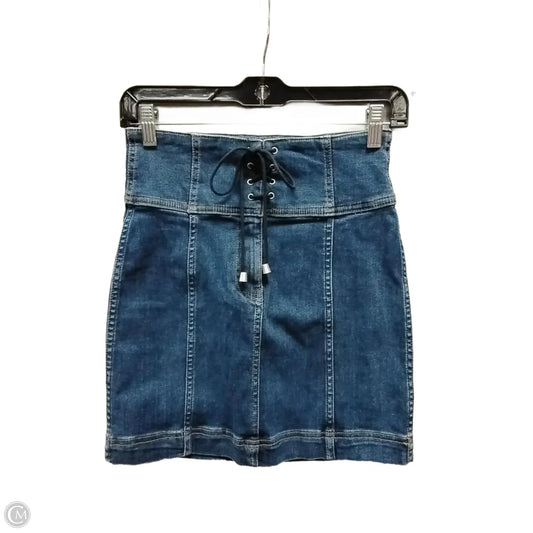 Skirt Mini & Short By Free People In Blue, Size: 2