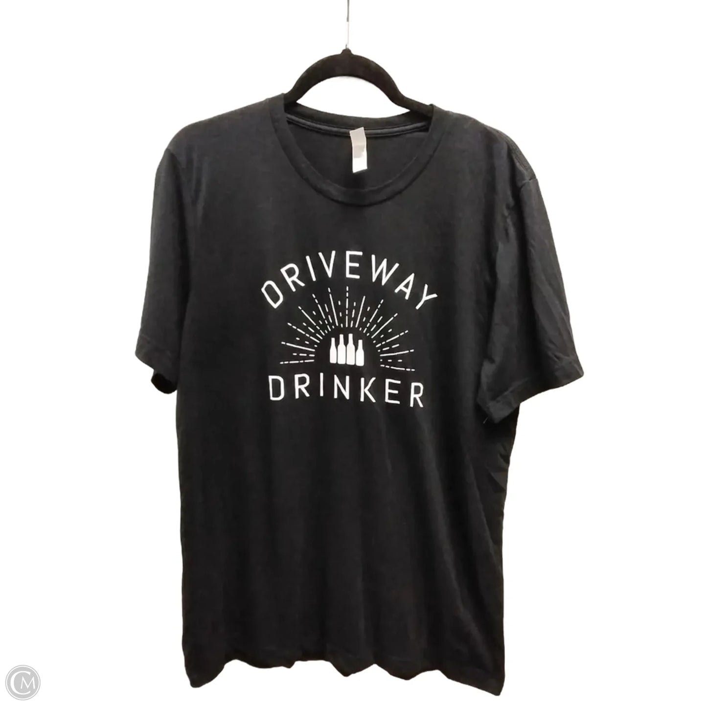 Top Short Sleeve Basic By Canvas In Animal Print, Size: L