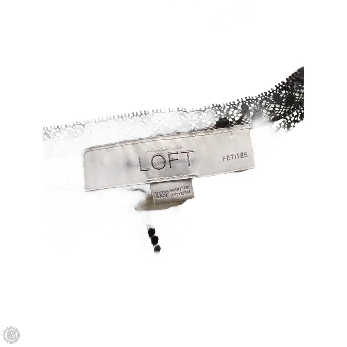 Blouse Long Sleeve By Loft In Cream, Size: Xs