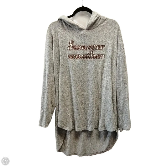 Sweater By Clothes Mentor In Grey, Size: 2x