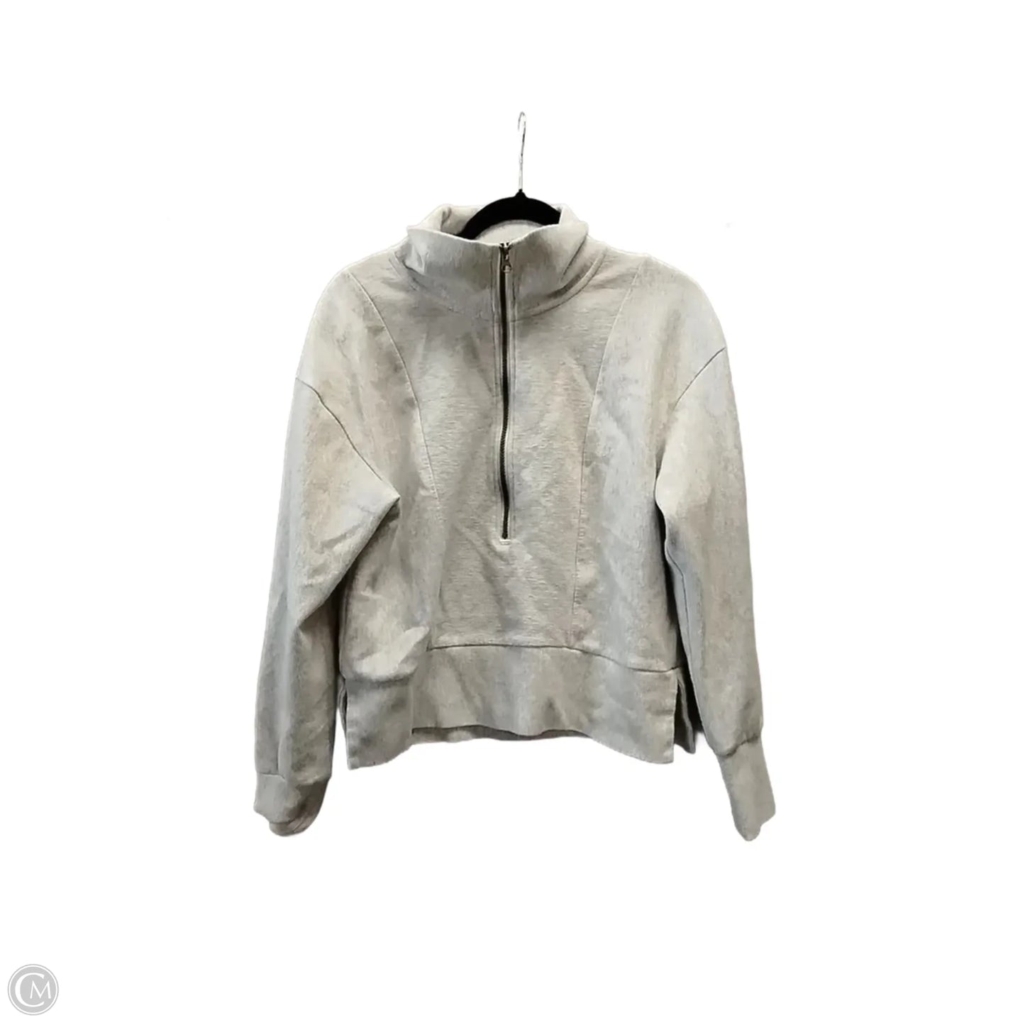 Sweatshirt Collar By Clothes Mentor In Grey, Size: S