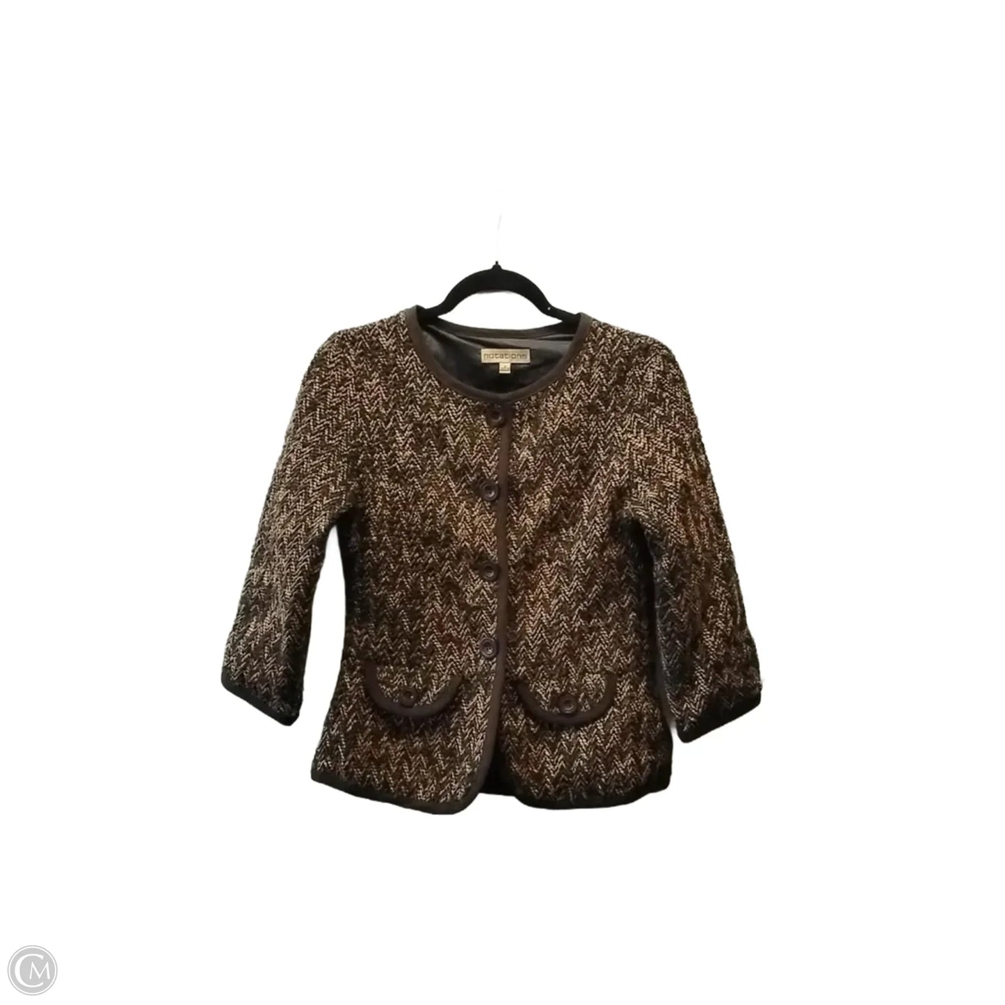 Jacket Other By Notations In Brown, Size: S