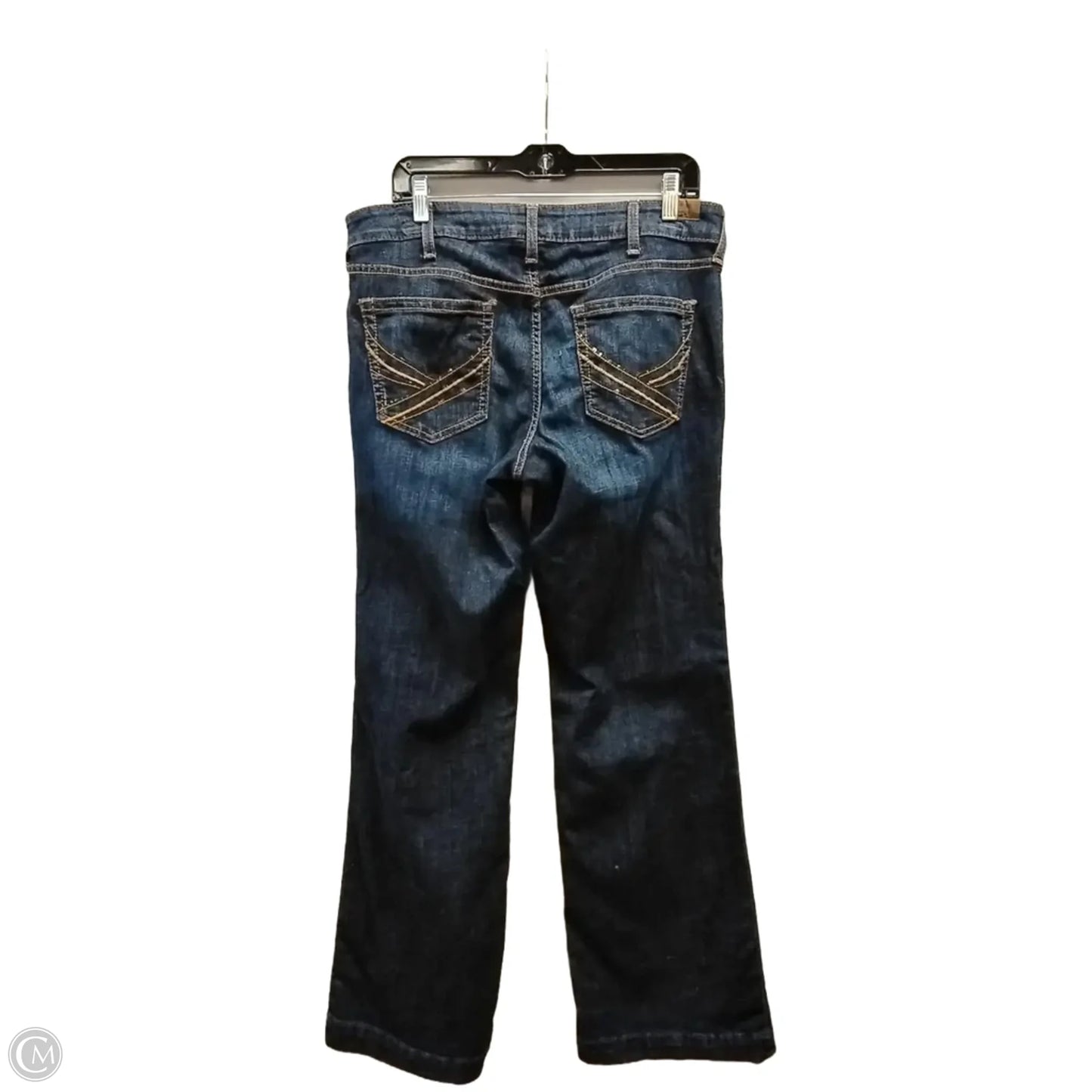Jeans Wide Leg By Ariat In Blue, Size: 14