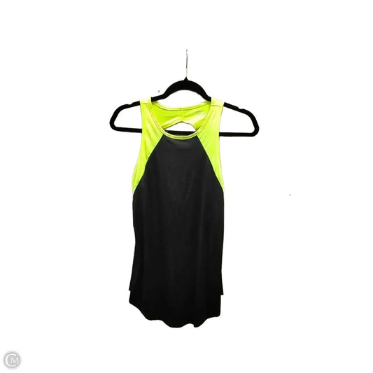 Athletic Tank Top By City Streets In Black & Yellow, Size: Xs