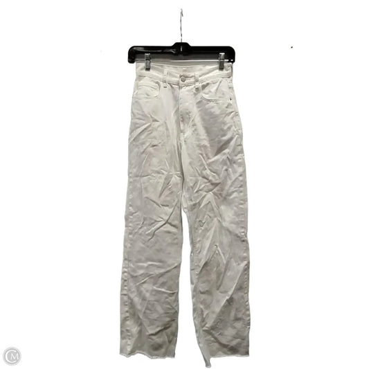 Jeans Wide Leg By Shein In White, Size: 0