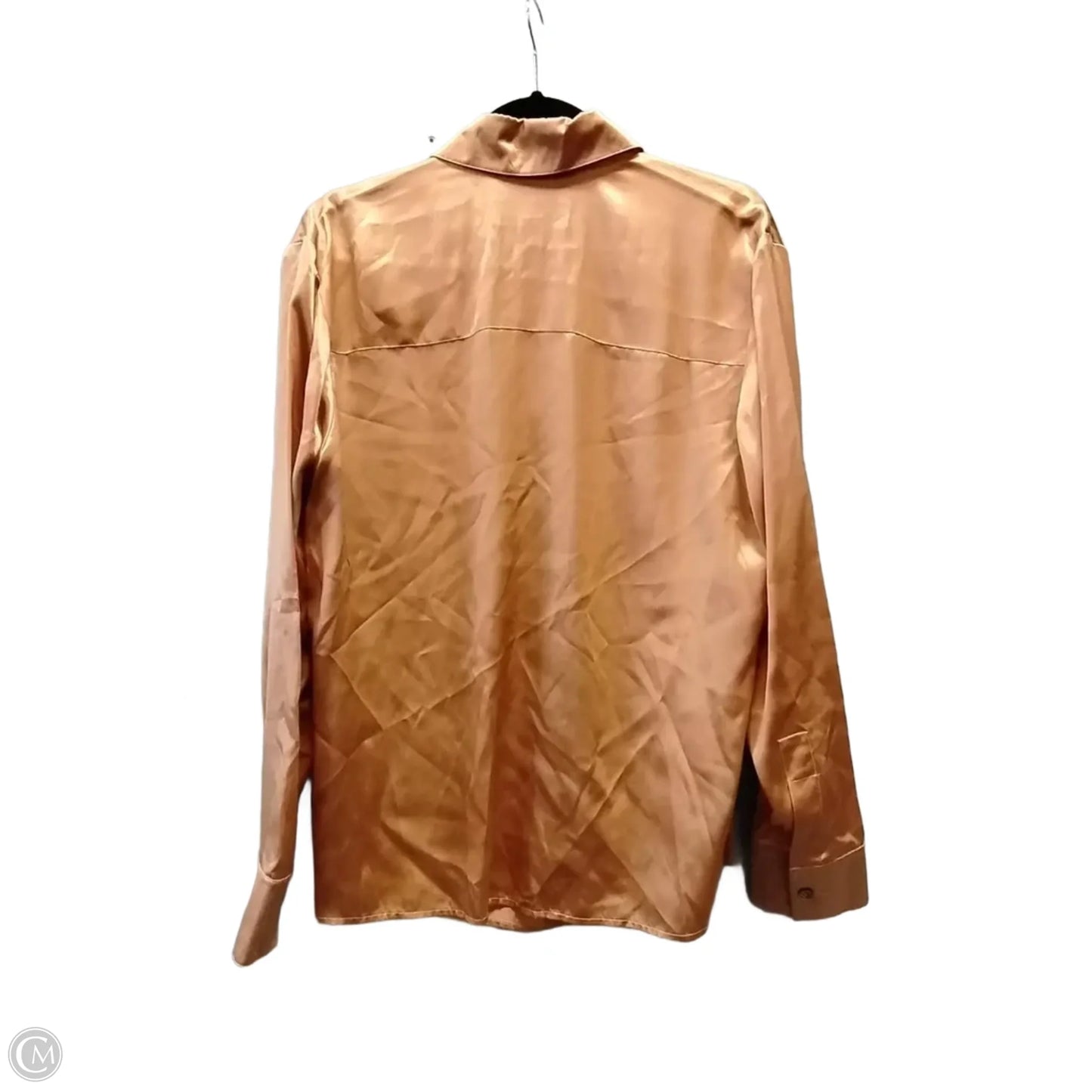 Blouse Long Sleeve By Ellen Tracy In Orange, Size: 12