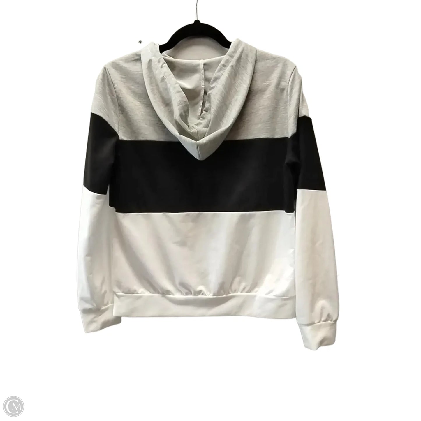 Sweatshirt Hoodie By Clothes Mentor In Striped Pattern, Size: L