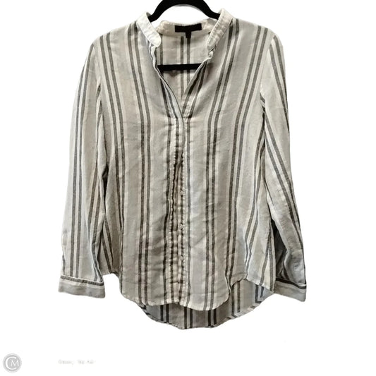 Top Long Sleeve By Honey Punch In Striped Pattern, Size: M