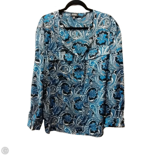 Blouse Long Sleeve By Jones New York In Paisley Print, Size: 3x