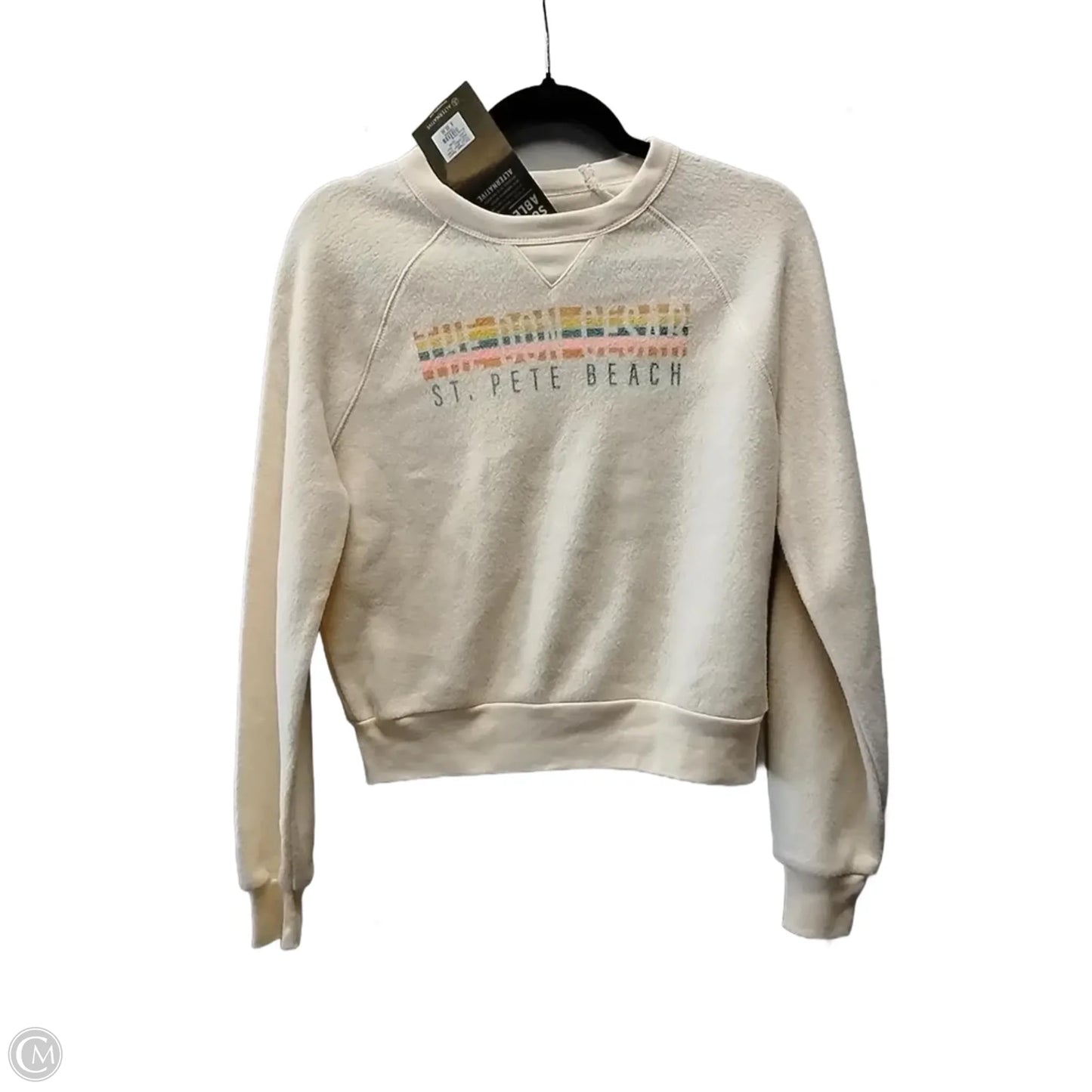 Sweatshirt Crewneck By Alternative In Peach, Size: S
