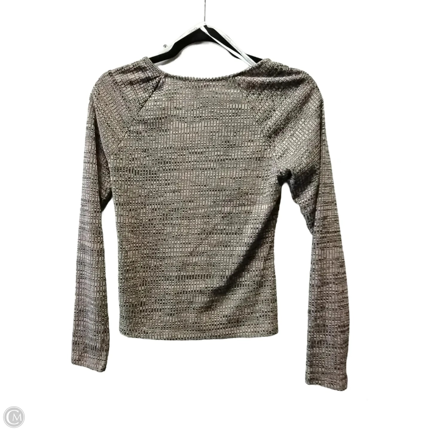 Top Long Sleeve By Jessica Simpson In Geometric Pattern, Size: M