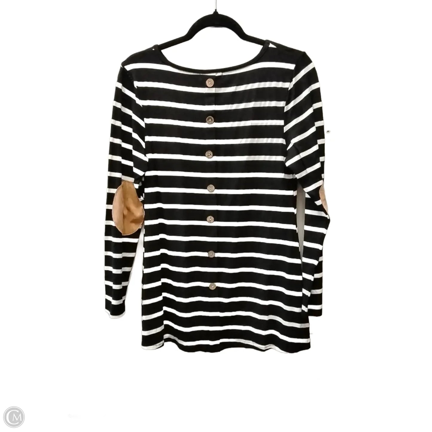 Top Long Sleeve By Clothes Mentor In Striped Pattern, Size: L