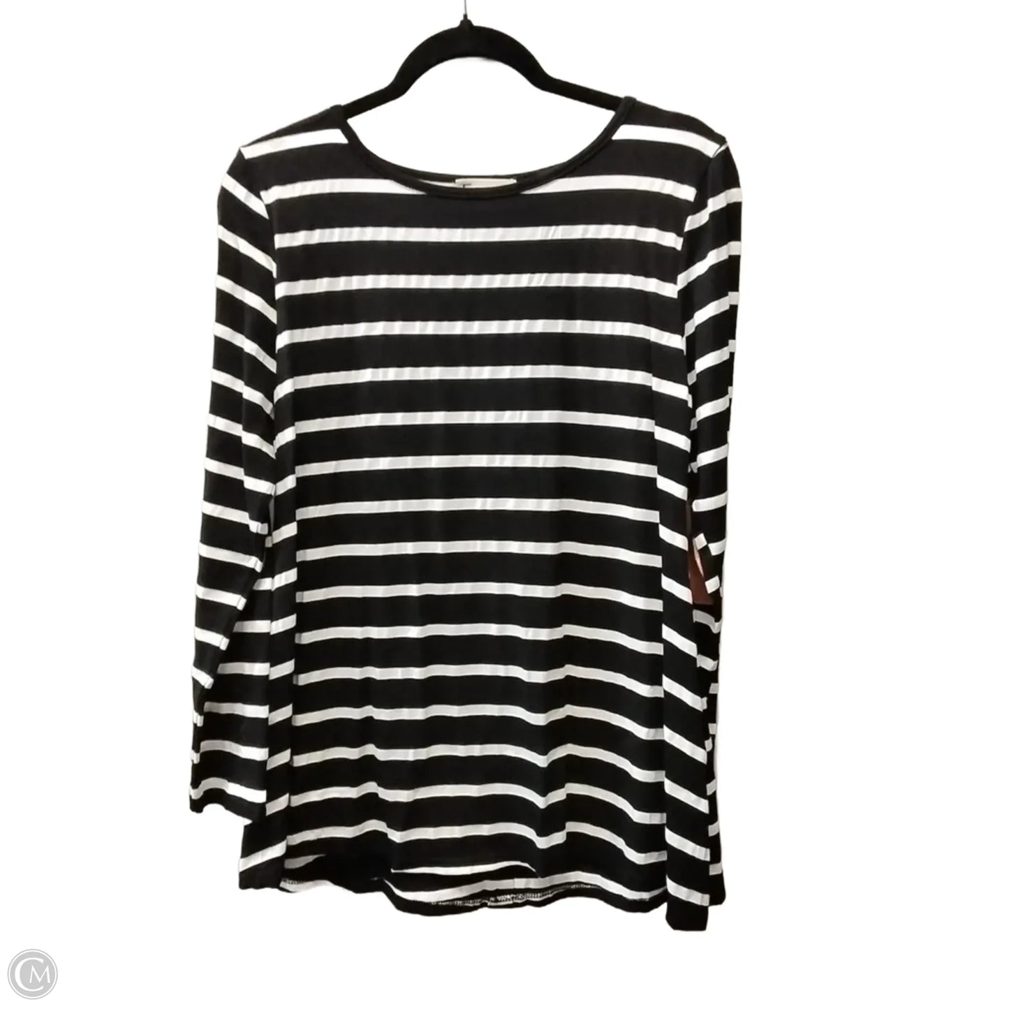 Top Long Sleeve By Clothes Mentor In Striped Pattern, Size: L