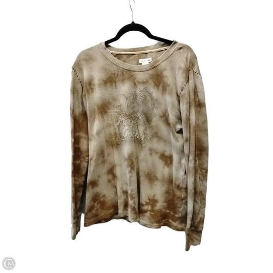 Top Long Sleeve Basic By Clothes Mentor In Brown, Size: Xl