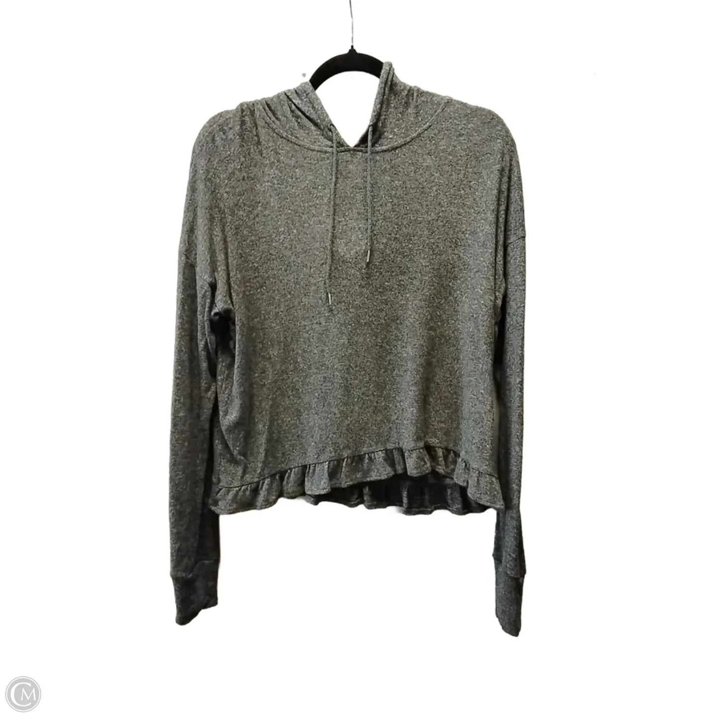 Sweatshirt Hoodie By Live Love Dream In Grey, Size: L