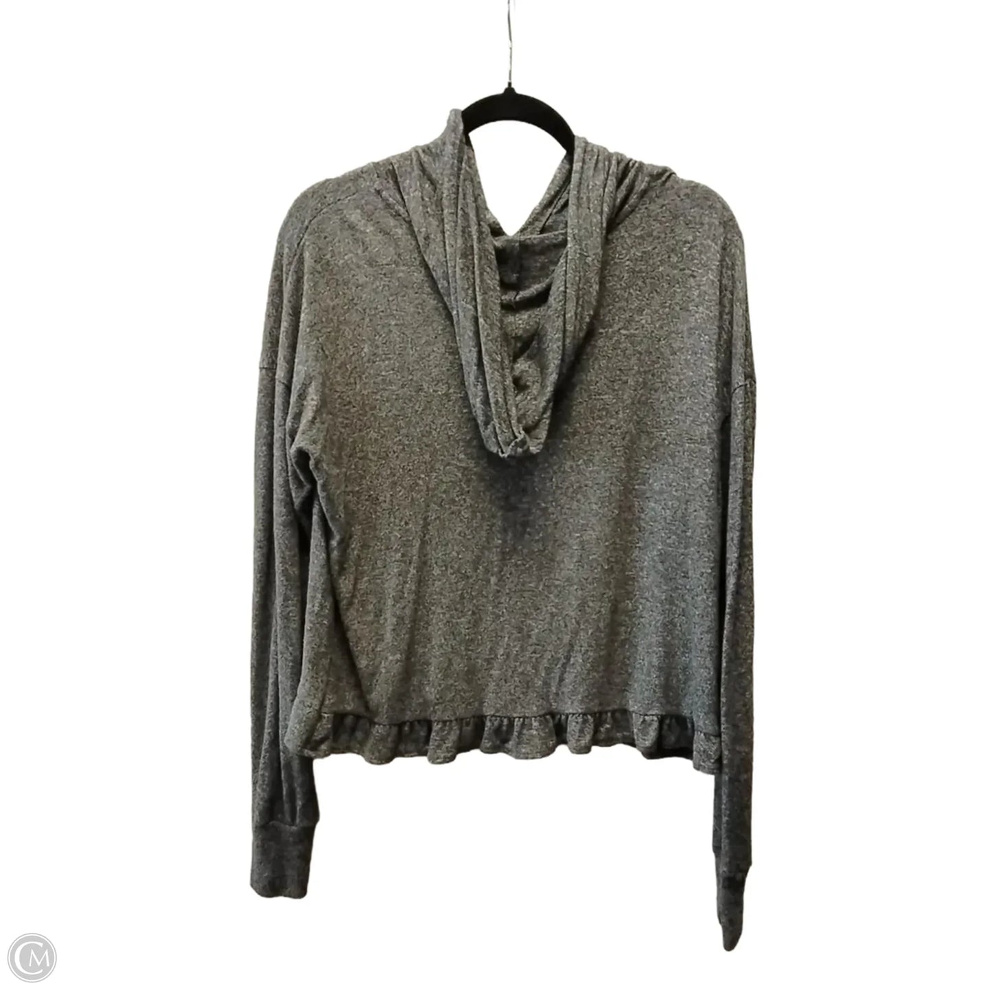 Sweatshirt Hoodie By Live Love Dream In Grey, Size: L