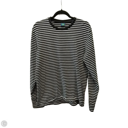 Top Long Sleeve Basic By Clothes Mentor In Striped Pattern, Size: M