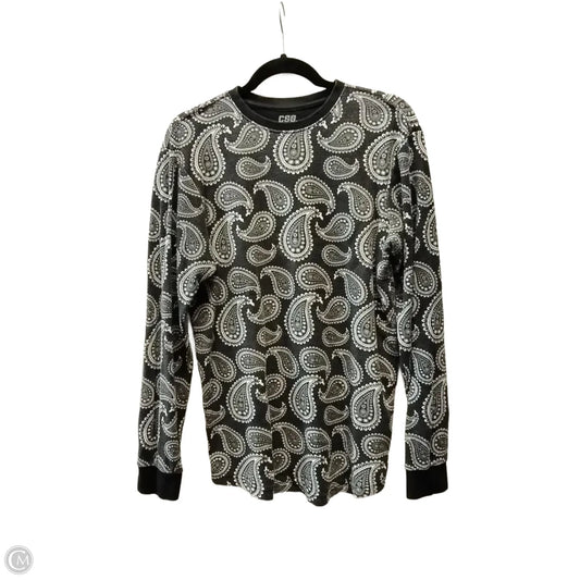 Top Long Sleeve Basic By Clothes Mentor In Paisley Print, Size: M