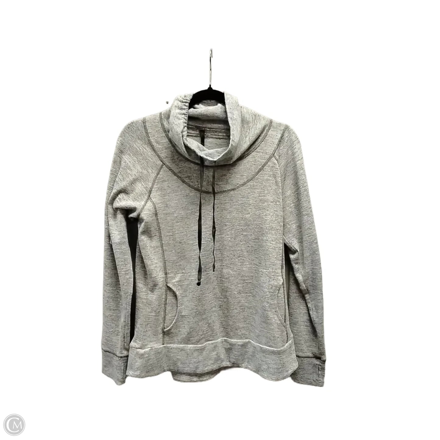 Sweatshirt Collar By Clothes Mentor In Grey, Size: L
