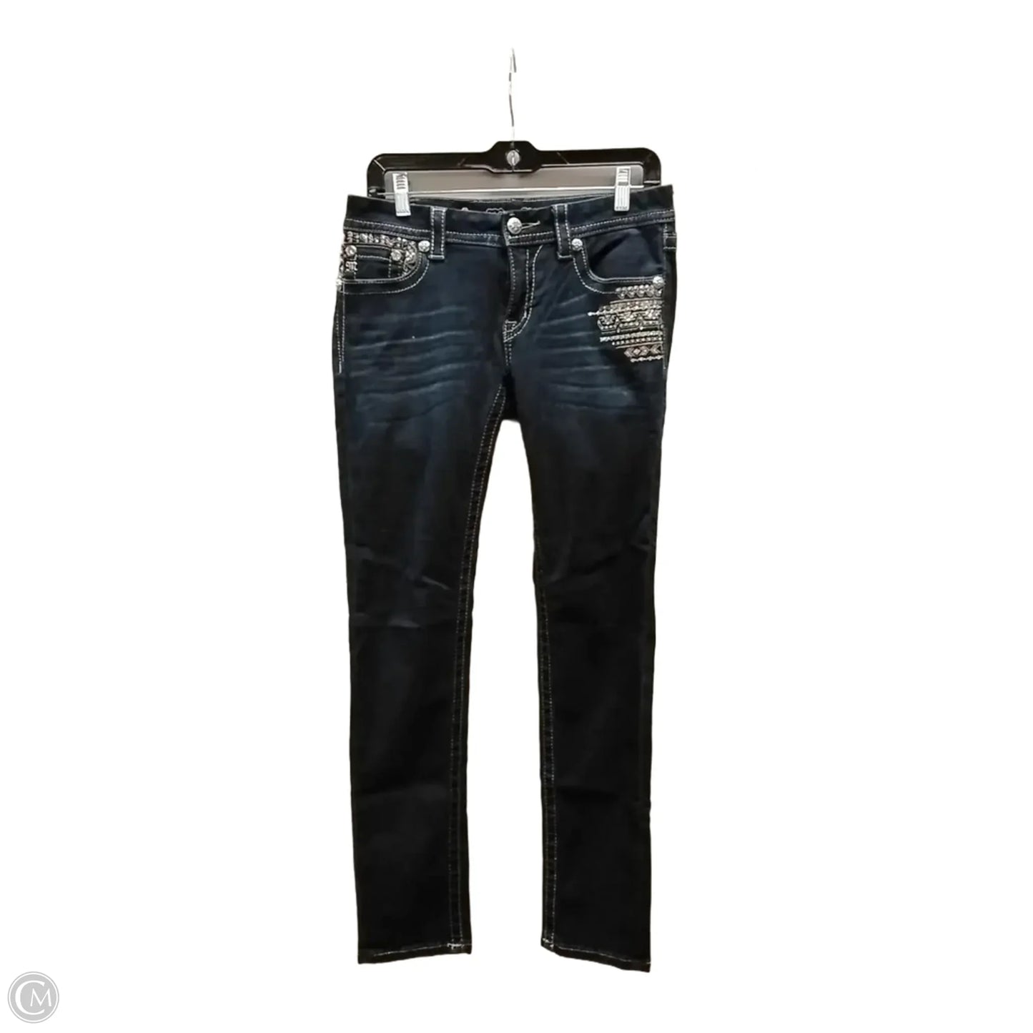 Jeans Skinny By Miss Me In Blue, Size: 8