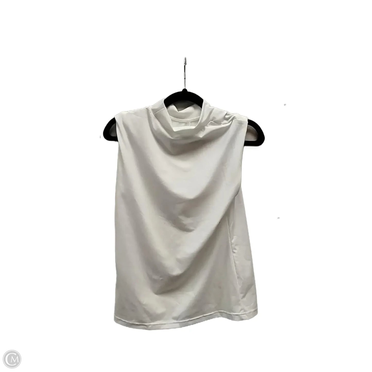 Blouse Sleeveless By Clothes Mentor In White, Size: M