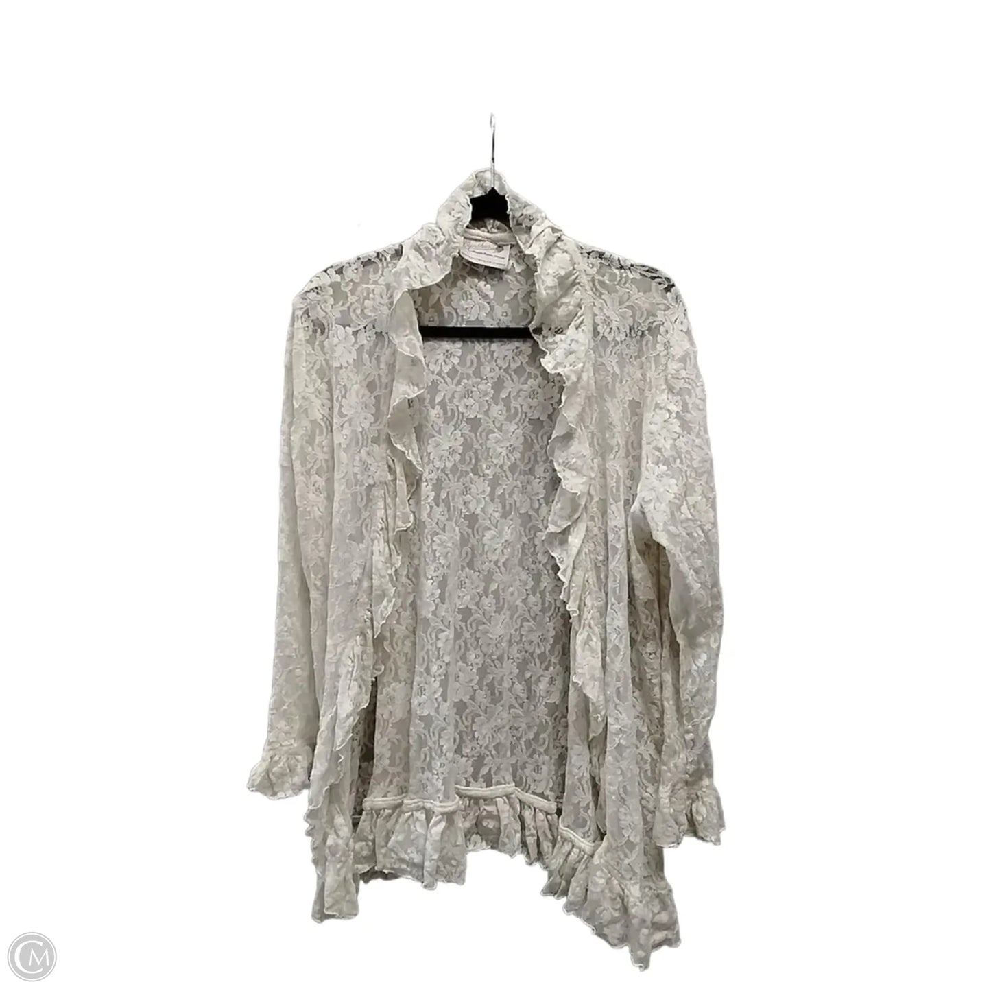 Kimono By Clothes Mentor In Beige, Size: Onesize