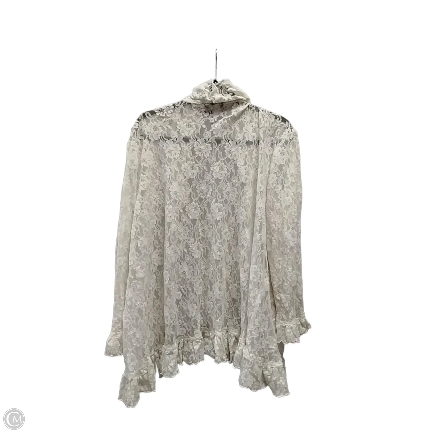 Kimono By Clothes Mentor In Beige, Size: Onesize