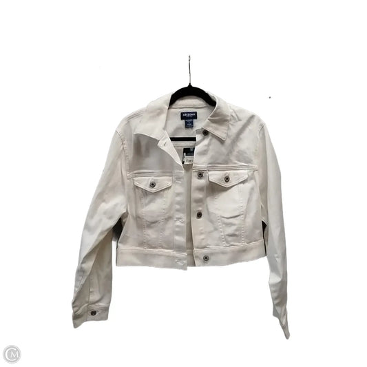 Jacket Denim By Arizona In White, Size: M