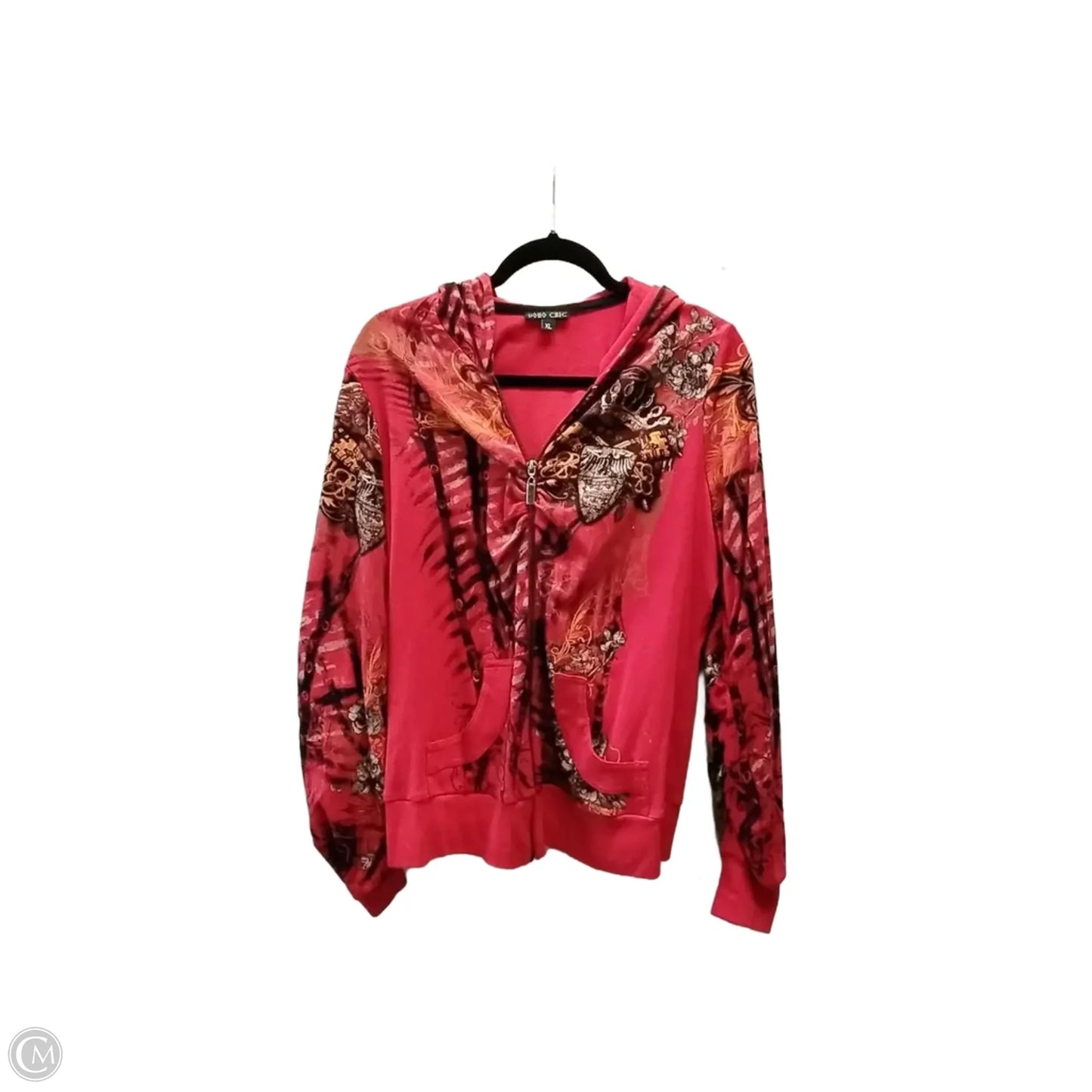 Sweatshirt Hoodie By Clothes Mentor In Multi-colored, Size: L