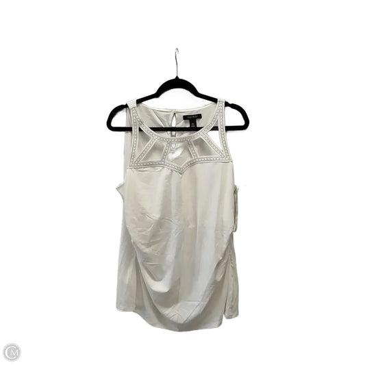 Top Sleeveless By White House Black Market In White, Size: Xl
