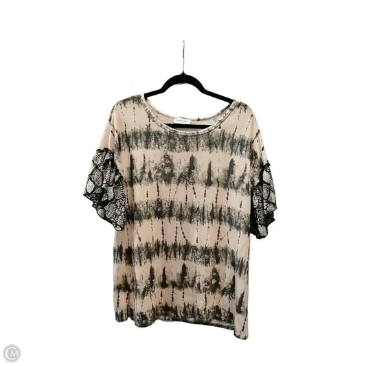 Top Short Sleeve By First Love In Peach, Size: L