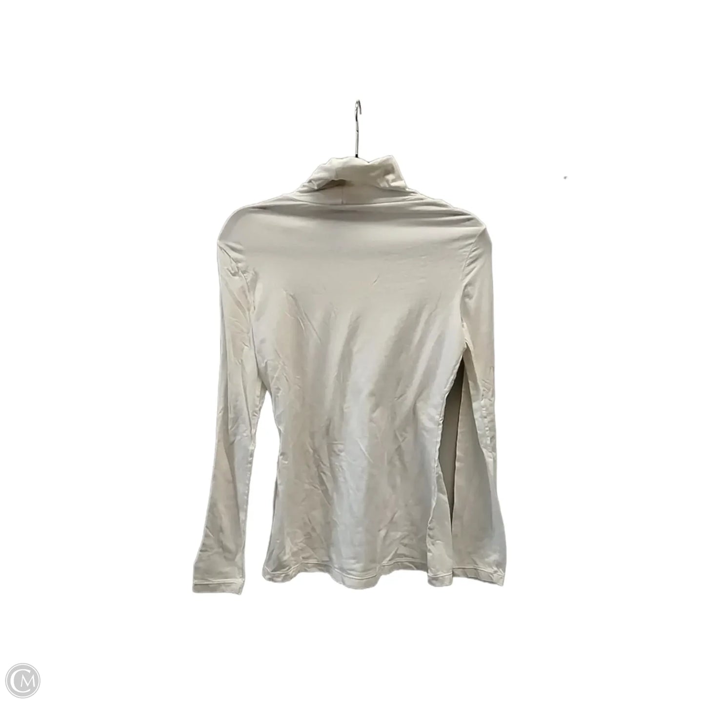 Top Long Sleeve Basic By Loft In Beige, Size: M
