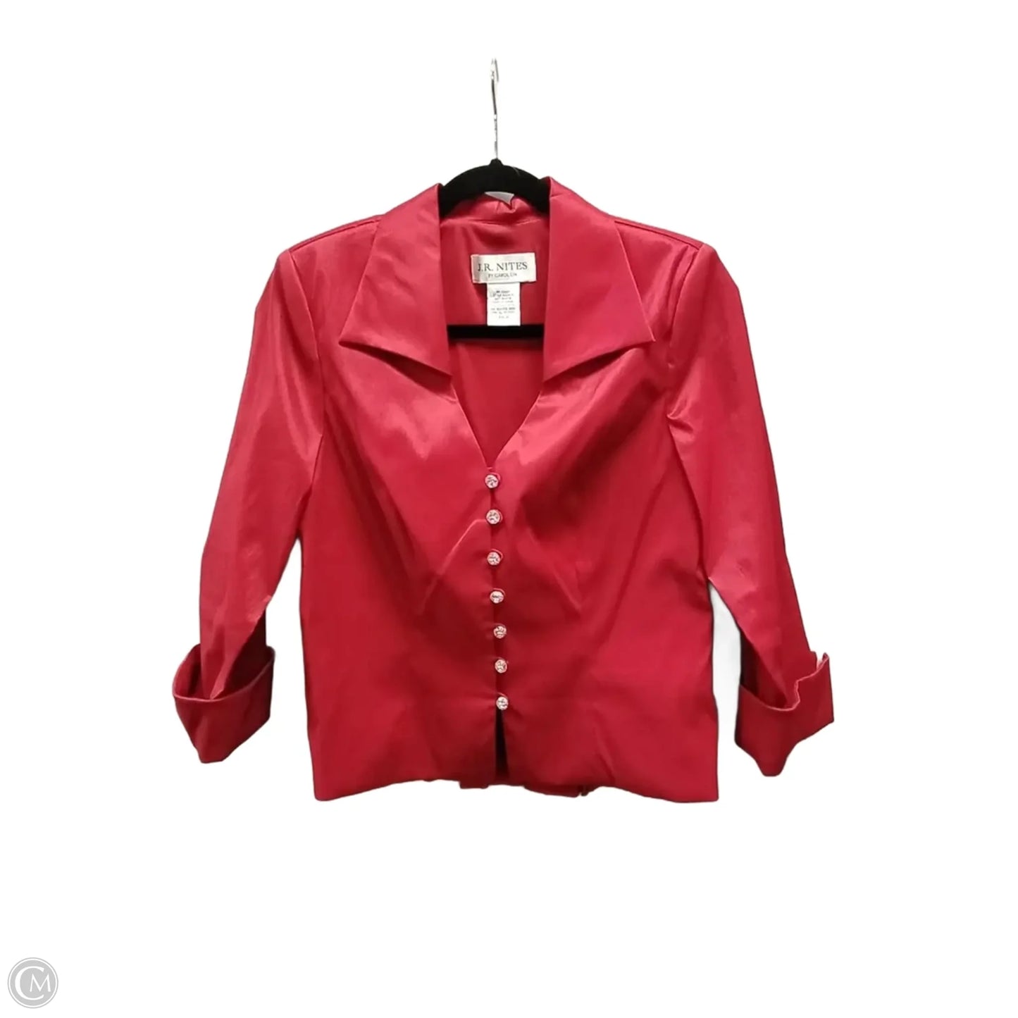 Top Long Sleeve By J.r. Nites In Red, Size: 12