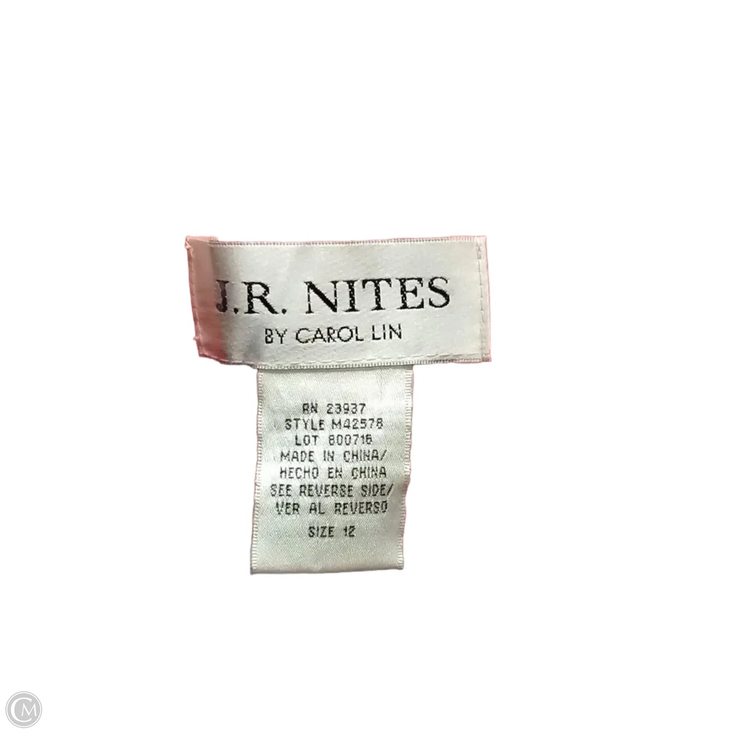 Top Long Sleeve By J.r. Nites In Red, Size: 12