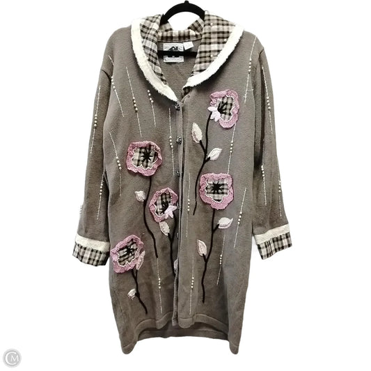 Sweater Cardigan By Clothes Mentor In Multi-colored, Size: M