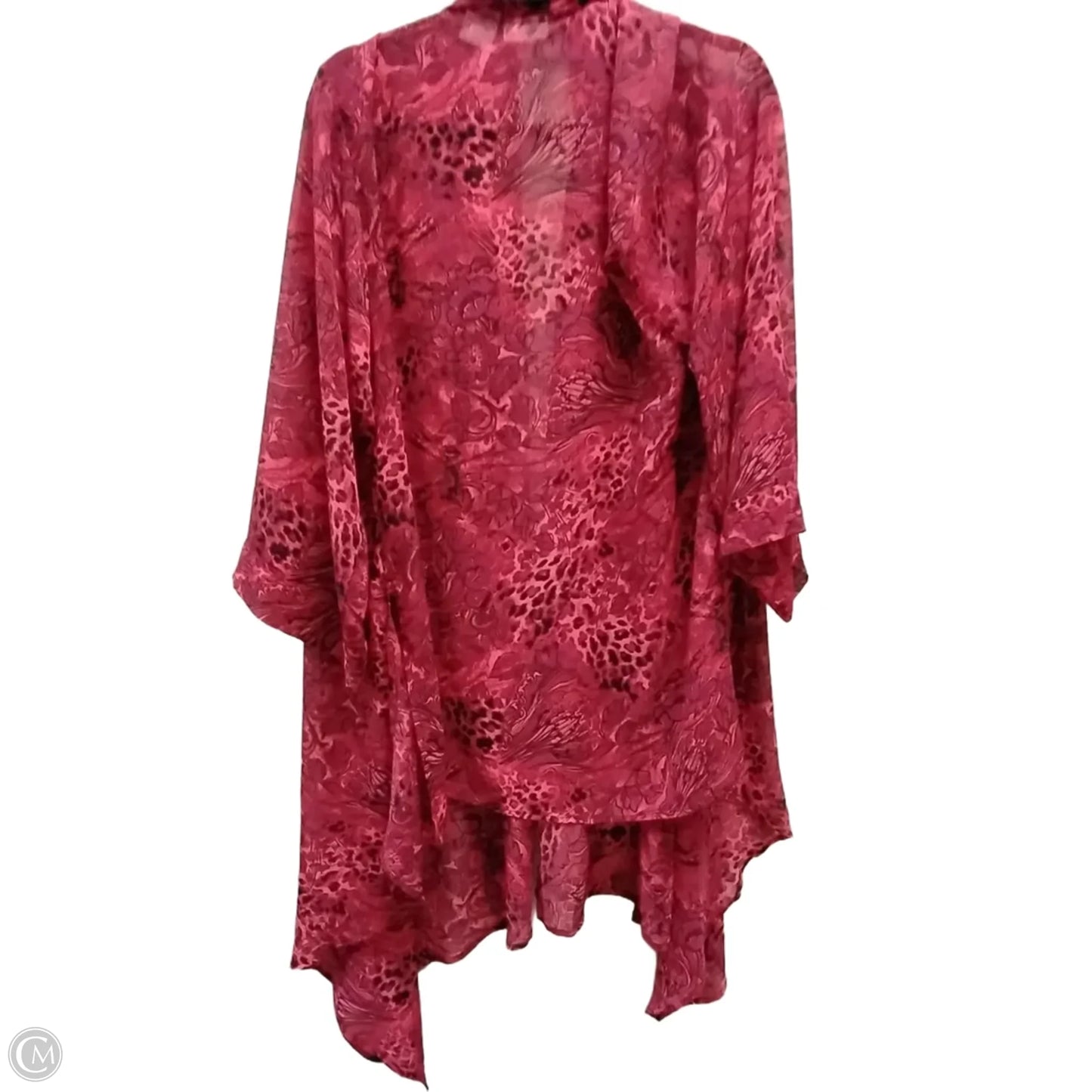 Kimono By Clothes Mentor In Red, Size: L